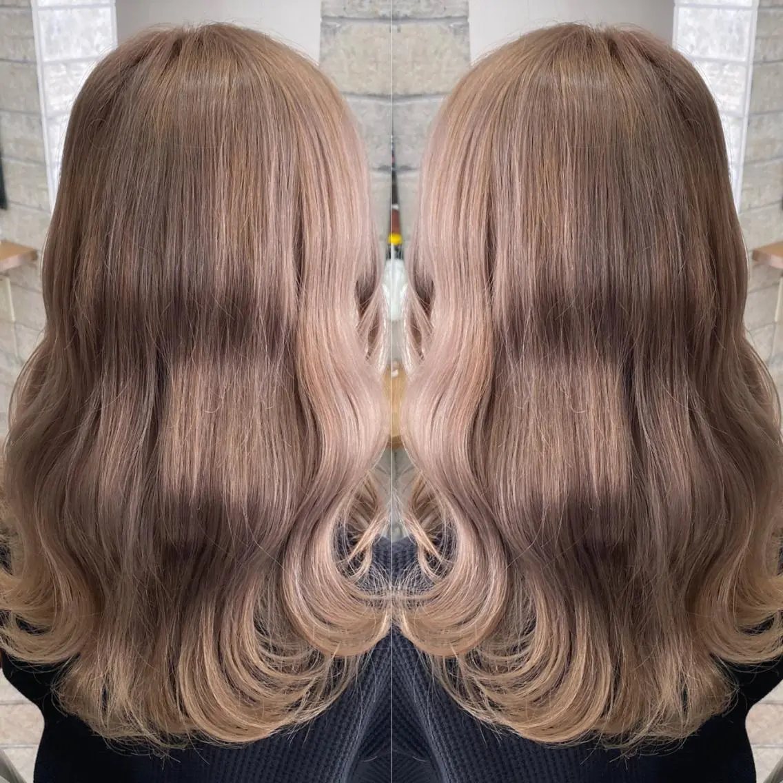 ロング カラー パーマ ヘアアレンジ メンズ キッズ ネイル マツエク・マツパ ヘアカラー ハイライト、レイヤー カット/西梅田/中西のヘアスタイル