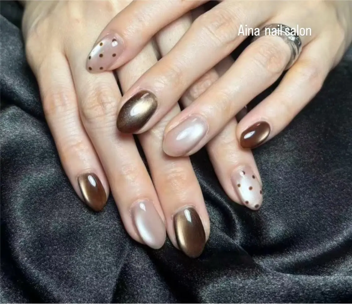 ネイル チークネイル 長さ出し フラッシュネイル フットネイル フレンチネイル ハンドネイル ハンドケア Aina nail salonのネイルデザイン