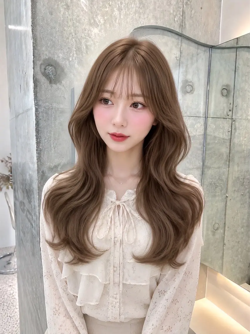 ロング カット ヘアカラー トリートメント 🤎透明感カラー/ suguru🤍のヘアスタイル