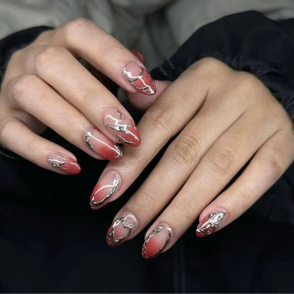 ネイル アートネイル ガーリー 韓国ネイル 持ち込み ニュアンスネイル Rin Nail 新大久保店のネイルデザイン