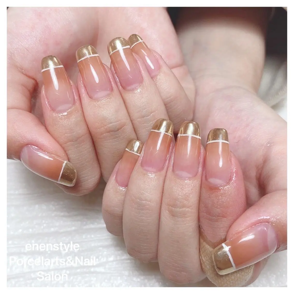 ミディアム ネイル アイブロウ 🐾enen style 🐾のネイルデザイン