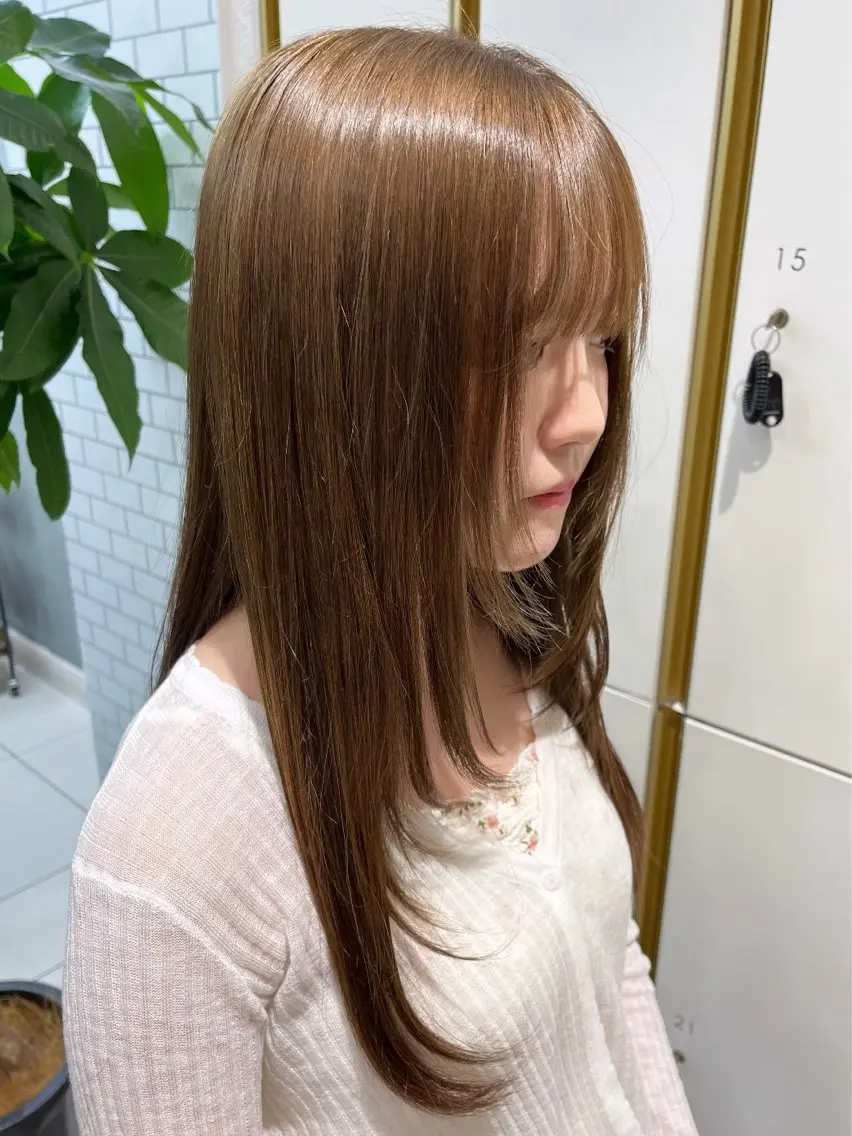 カラー ブリーチ 透明感カラー カット ヘアカラー トリートメント ミユウ🌼ブリーチ / ダブルカラーのヘアスタイル
