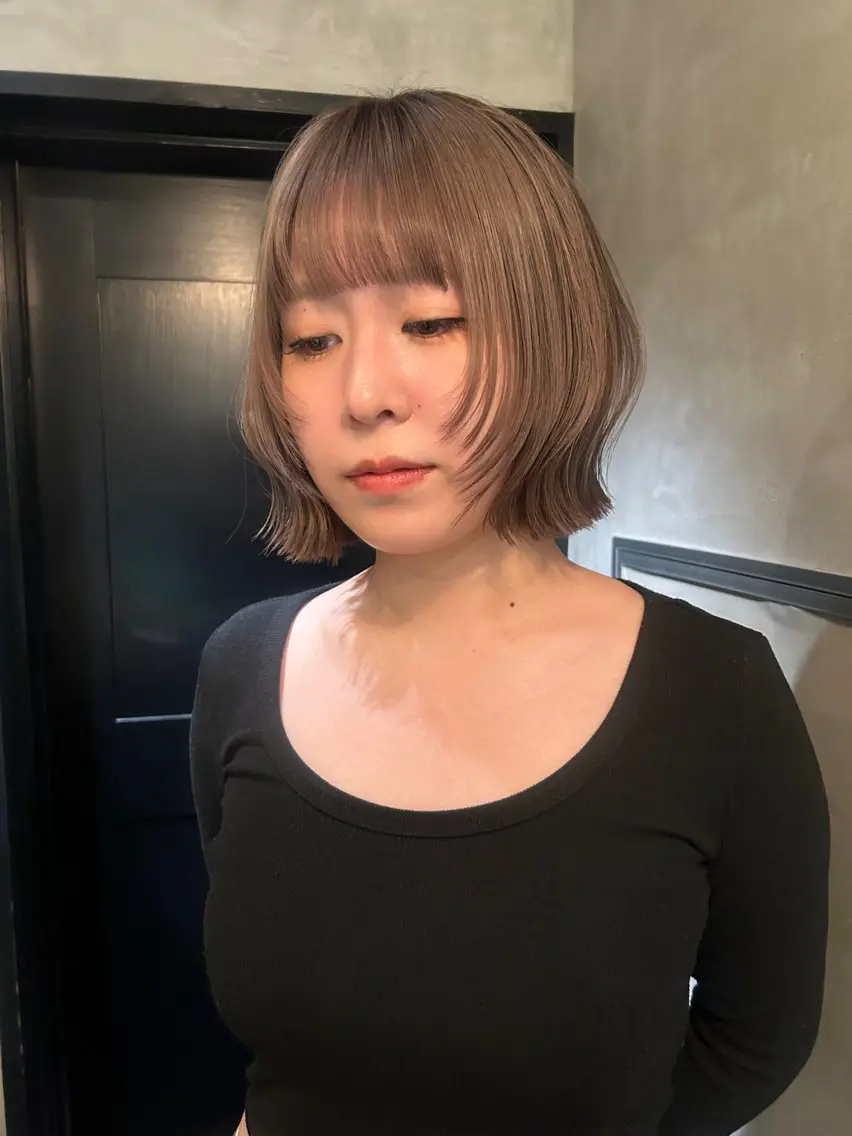ショート カラー ブロンド グレージュ カット ヘアカラー トリートメント デザイン/アレンジ ❤︎イシイレイのヘアスタイル