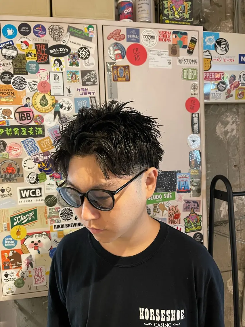 ショート ショートヘア 吉岡 剛のヘアスタイル