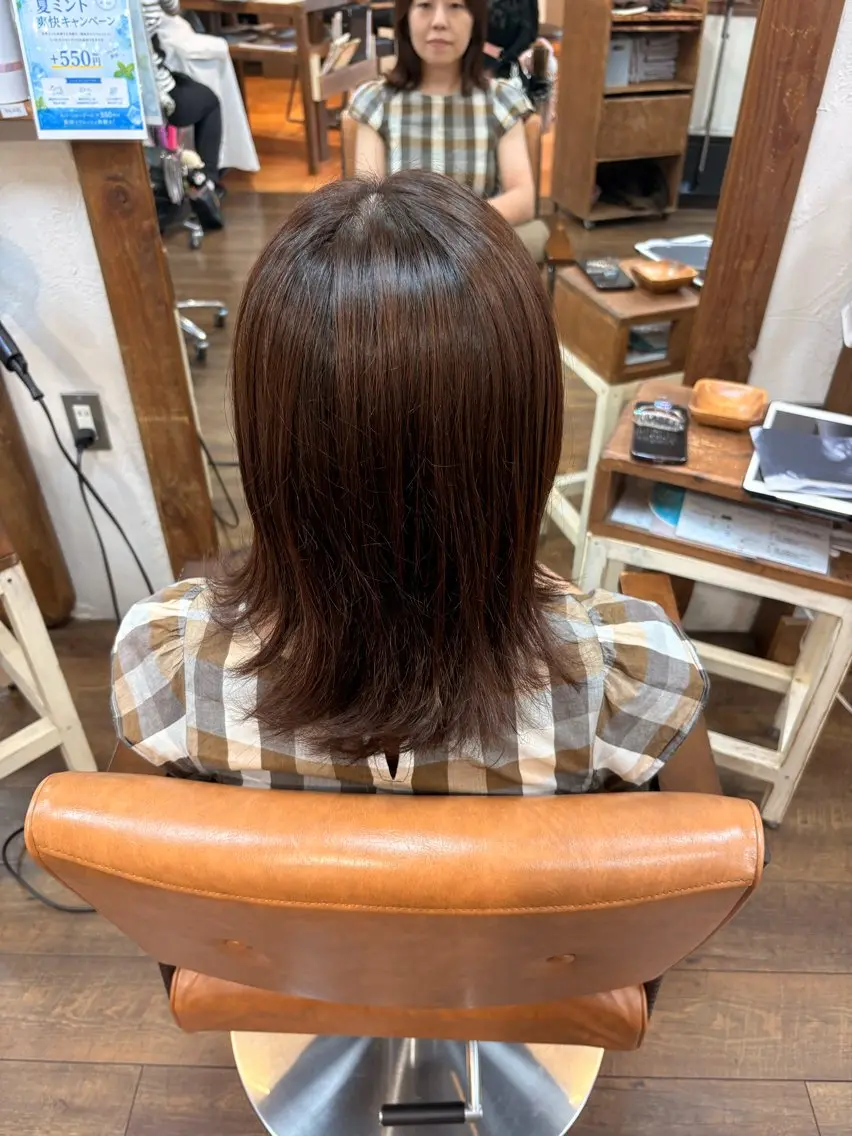 カラー ブラウンカラー 三宅　デザインカラー 透明感カラー✨のヘアスタイル