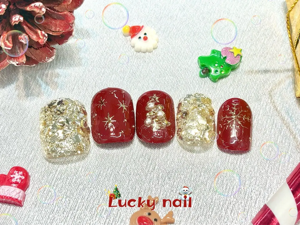 ネイル アートネイル チークネイル 長さ出し ジェルネイル マグネットネイル Lucky nail 小林和希のネイルデザイン