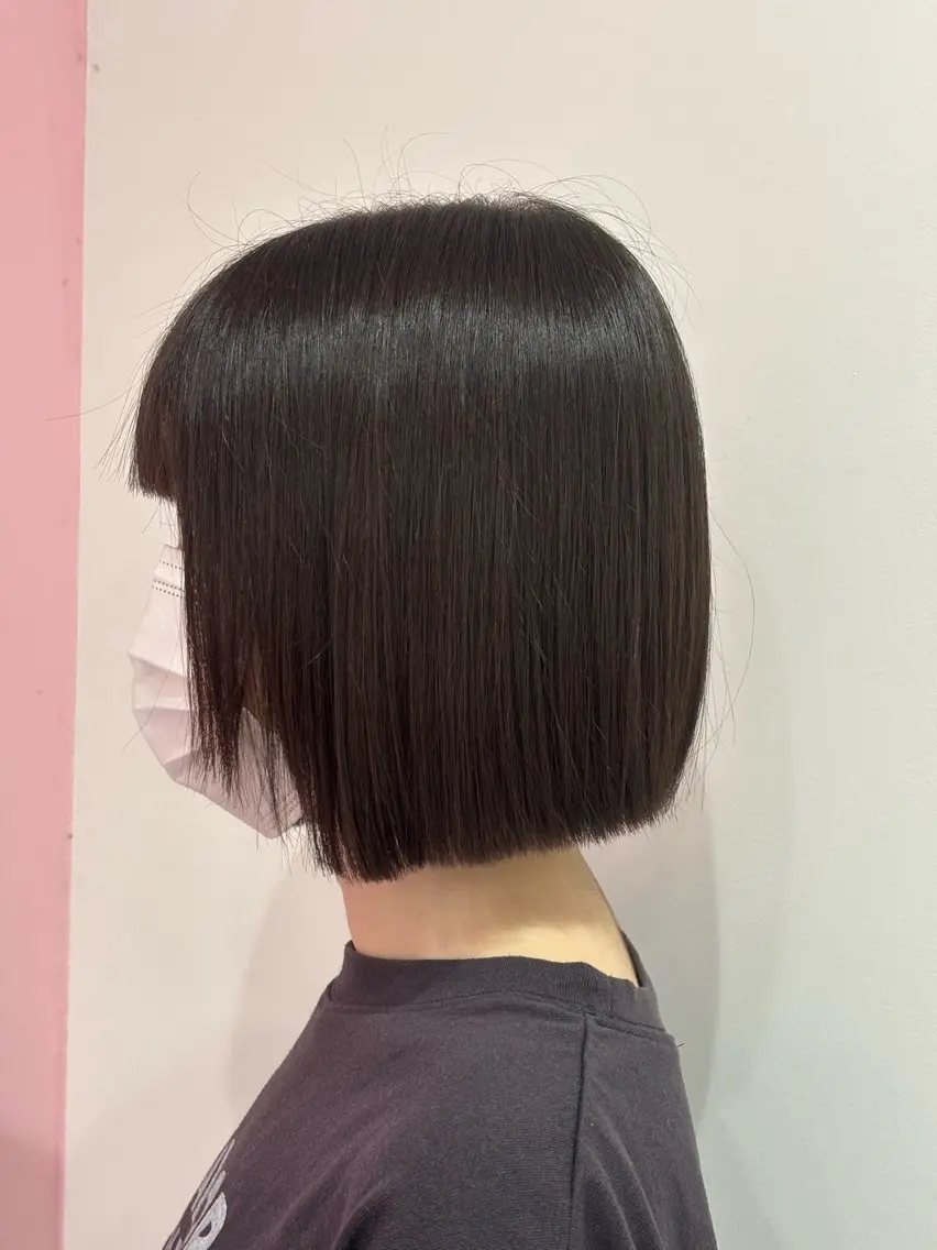 ショート 前下がりボブ ボブ Bianca伊勢崎 山崎南乃のヘアスタイル