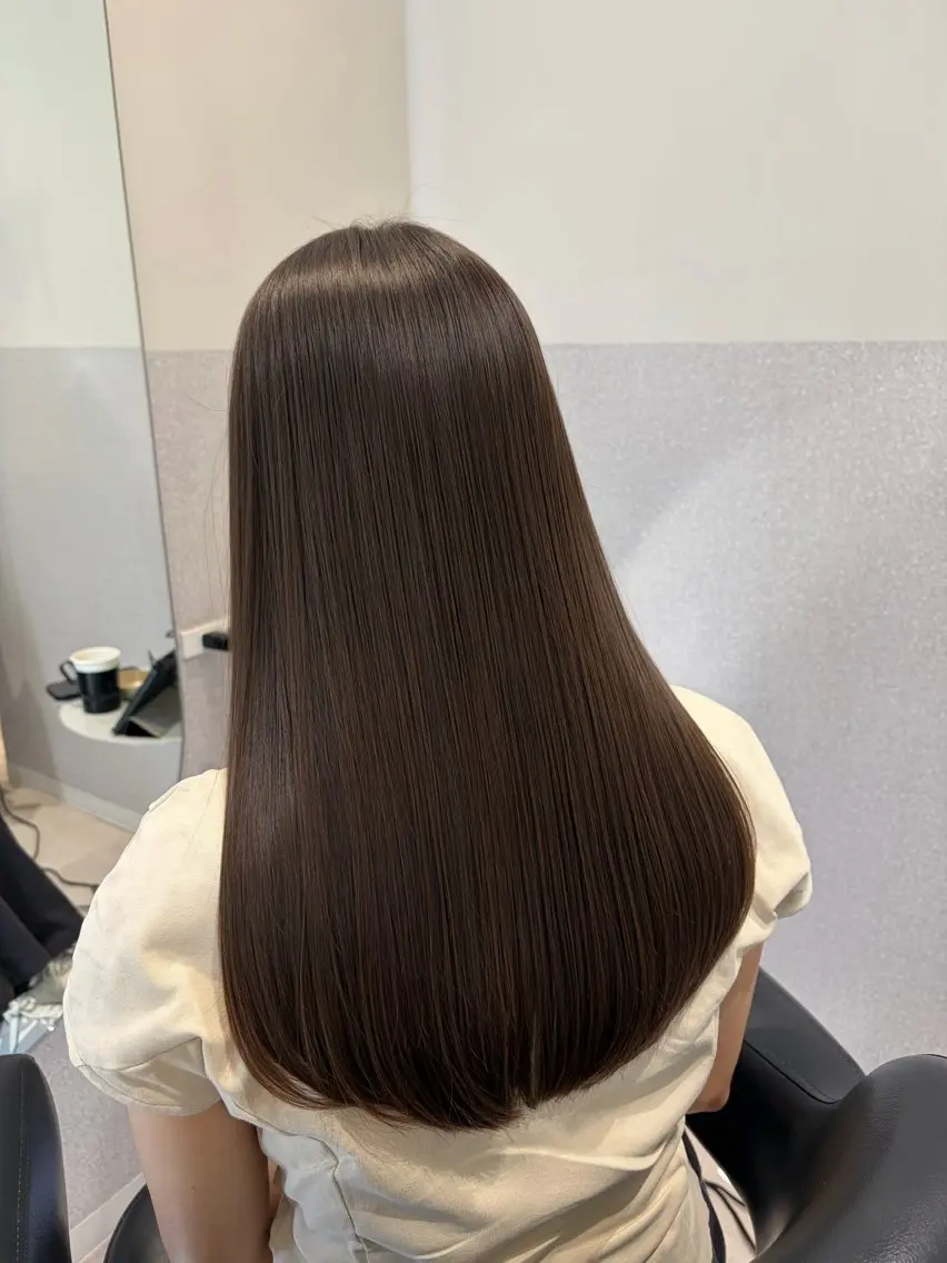 ロング ロングレイヤー 髪質改善 レイヤーカット ロング トリートメント カット ヘアカラー トリートメント ❤︎︎韓国ヘア❤︎︎ 𝑺𝒉𝒊𝒉𝒐のヘアスタイル