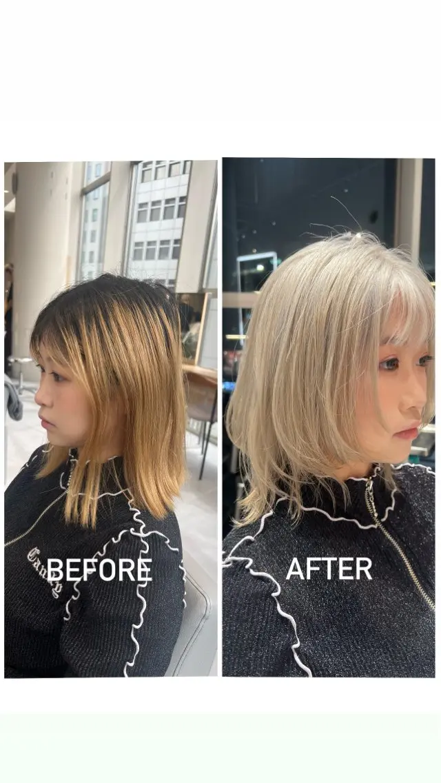 セミロング カラー kako　ショート ボブのヘアスタイル