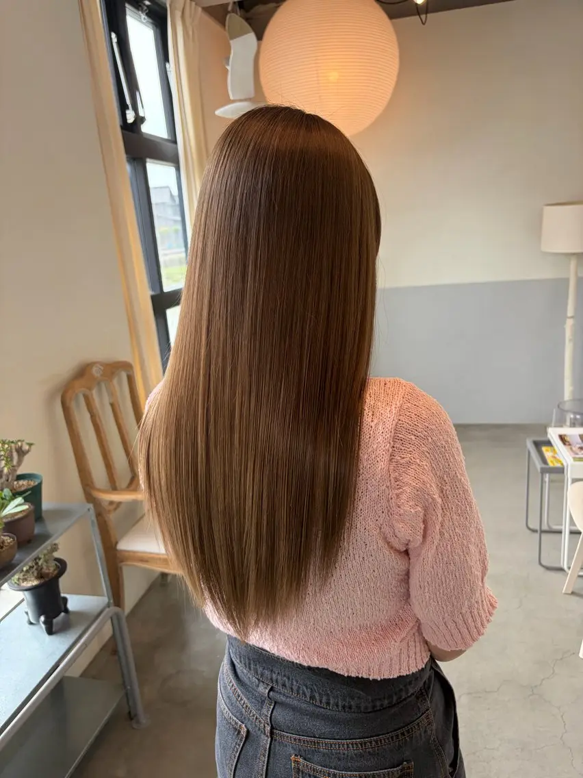 ロング カラー 髪質改善 小川 美咲のヘアスタイル