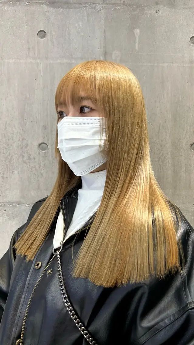 ロング ハイトーンカラー✨️ 艶カラー特化Amiのヘアスタイル