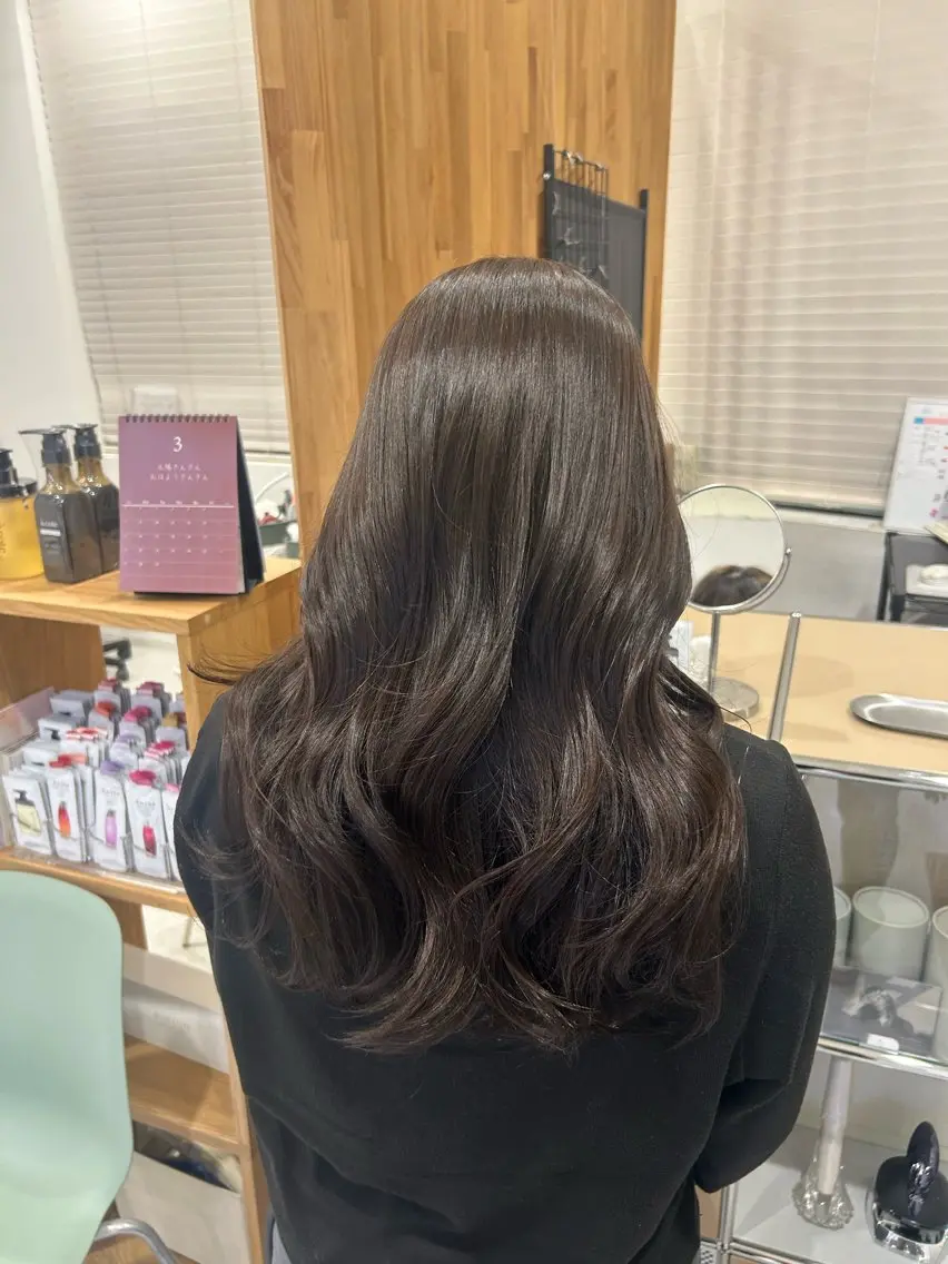 ロング カット ヘアカラー トリートメント 韓国ヘア ‎⟡.·KANA🐥のヘアスタイル