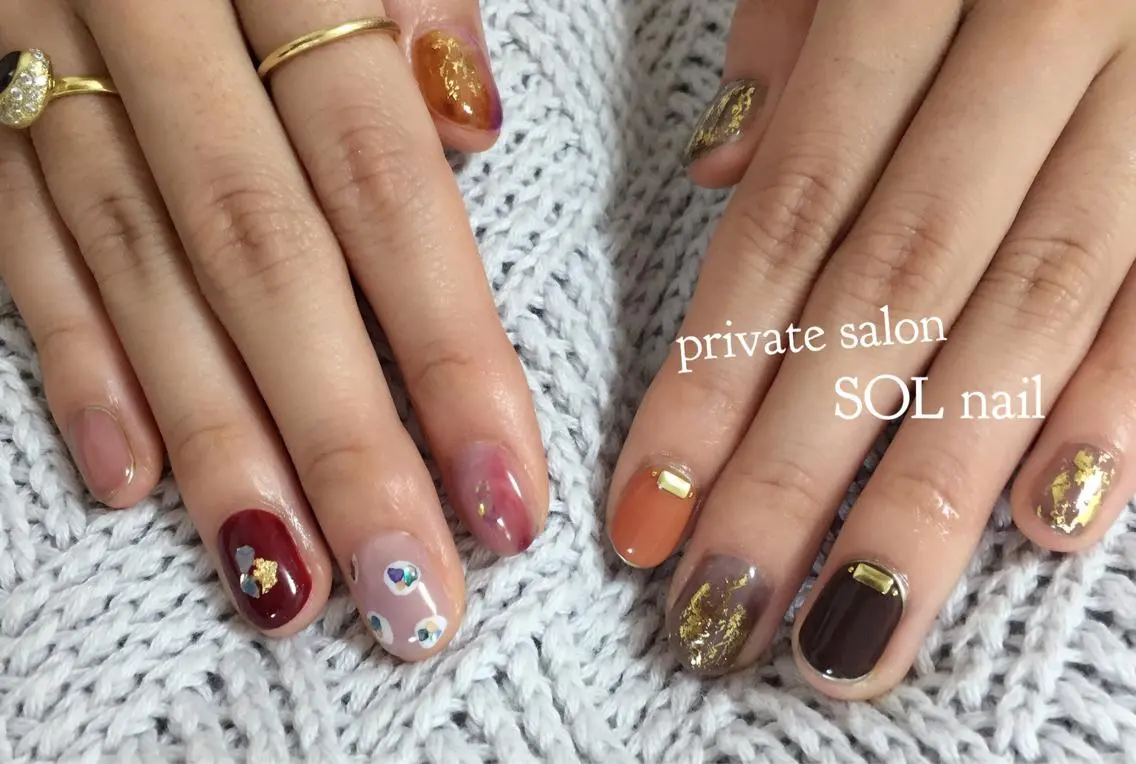 ネイル ハンドネイル SOL NAILのネイルデザイン
