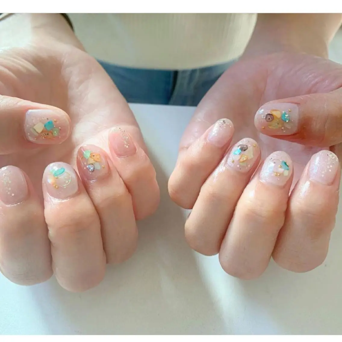 ネイル ブライダルネイル Nail salon Dejavu 🌿のネイルデザイン