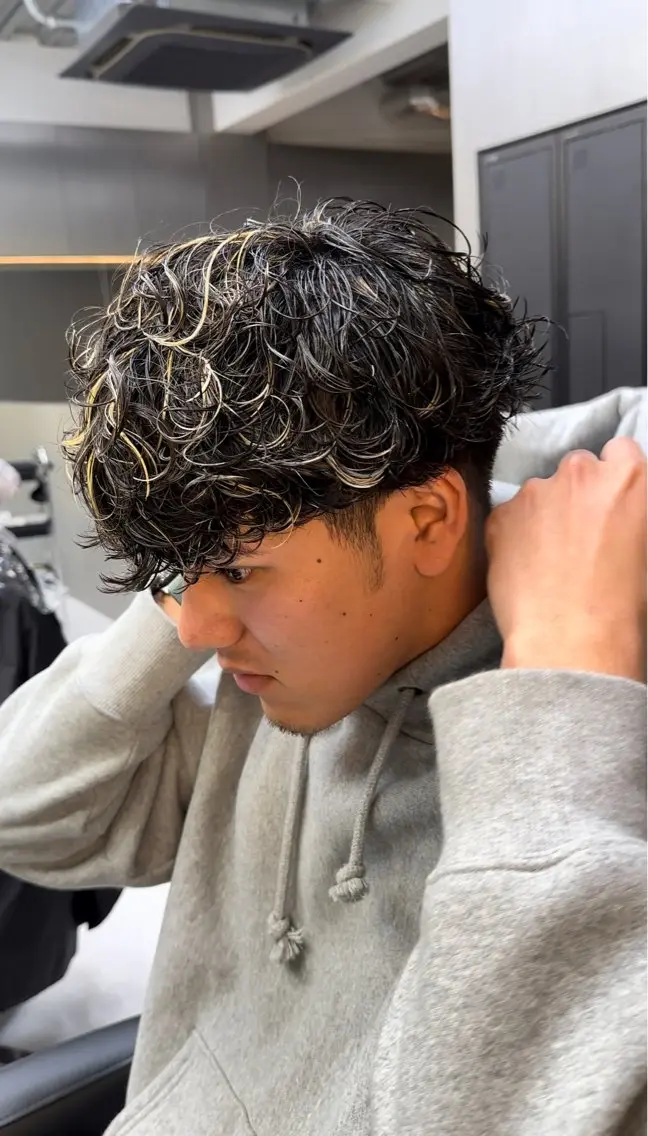 パーマ メンズ カット ヘアカラー 💈メンズ/パーマ 💈中目黒/谷のヘアスタイル