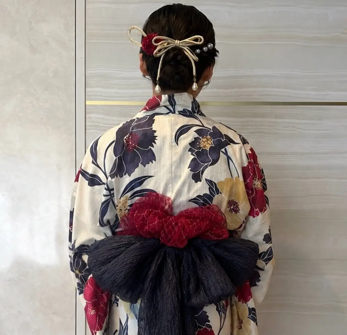 夏祭りなど🤍着付けヘアセット✨飾り付け放題の写真