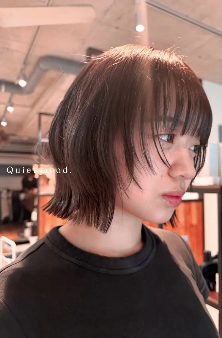 ミディアム カラー カット ヘアカラー ｓａｋｉ｜大名 パーマ｜ハイトーンのヘアスタイル