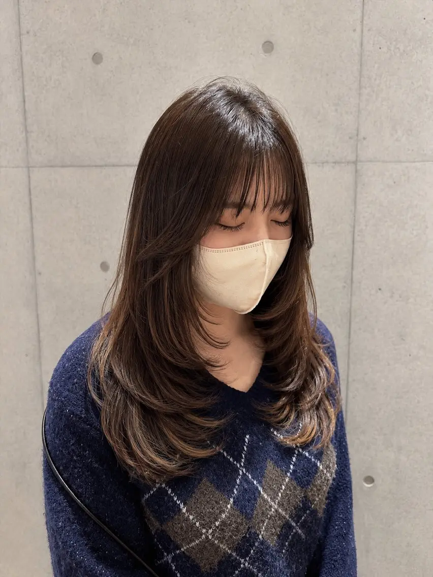 ロング カット 南 菜花のヘアスタイル