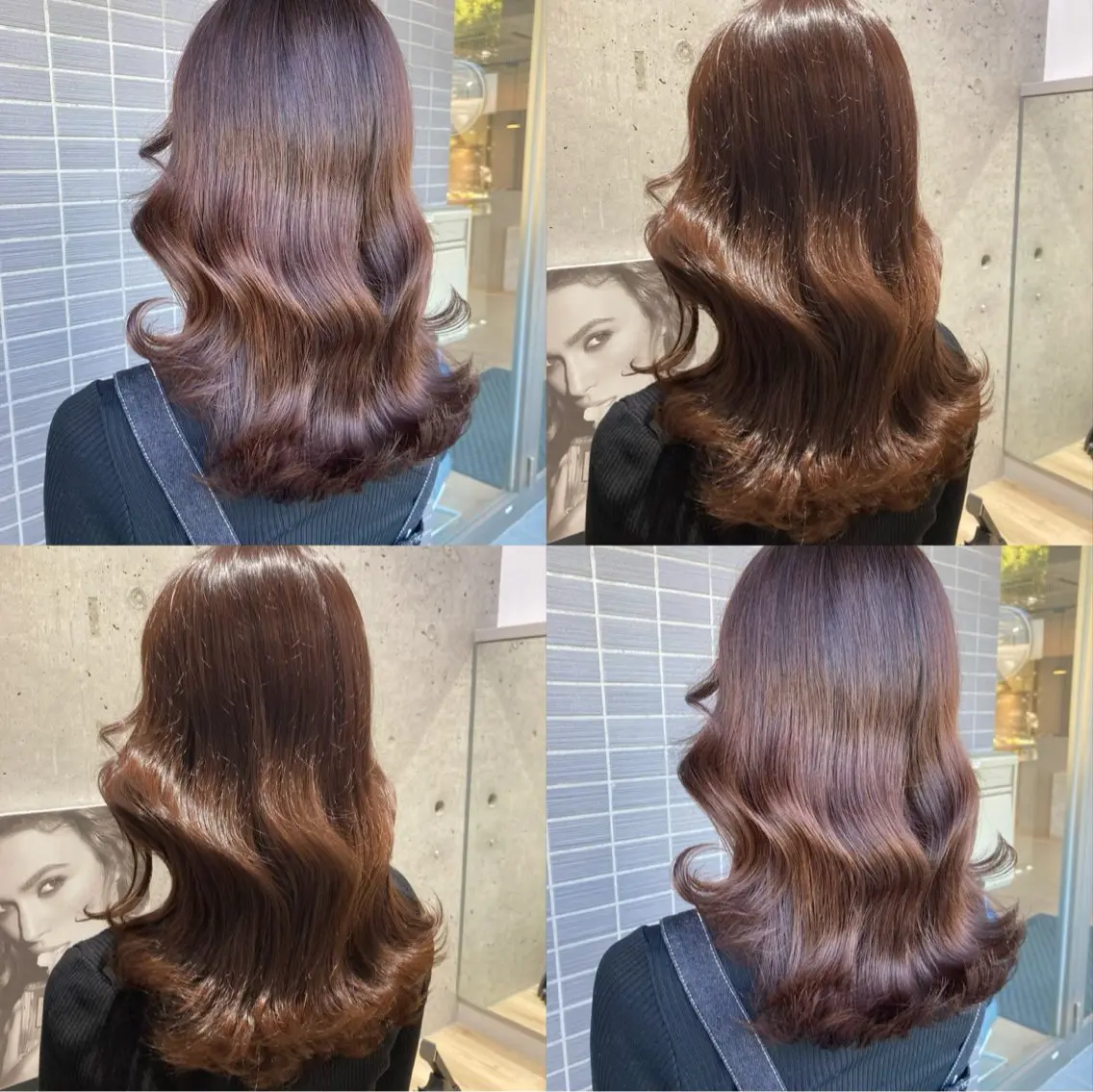 ミディアム カラー ヘアアレンジ ヘアカラー トリートメント 平原 ミレイのヘアスタイル