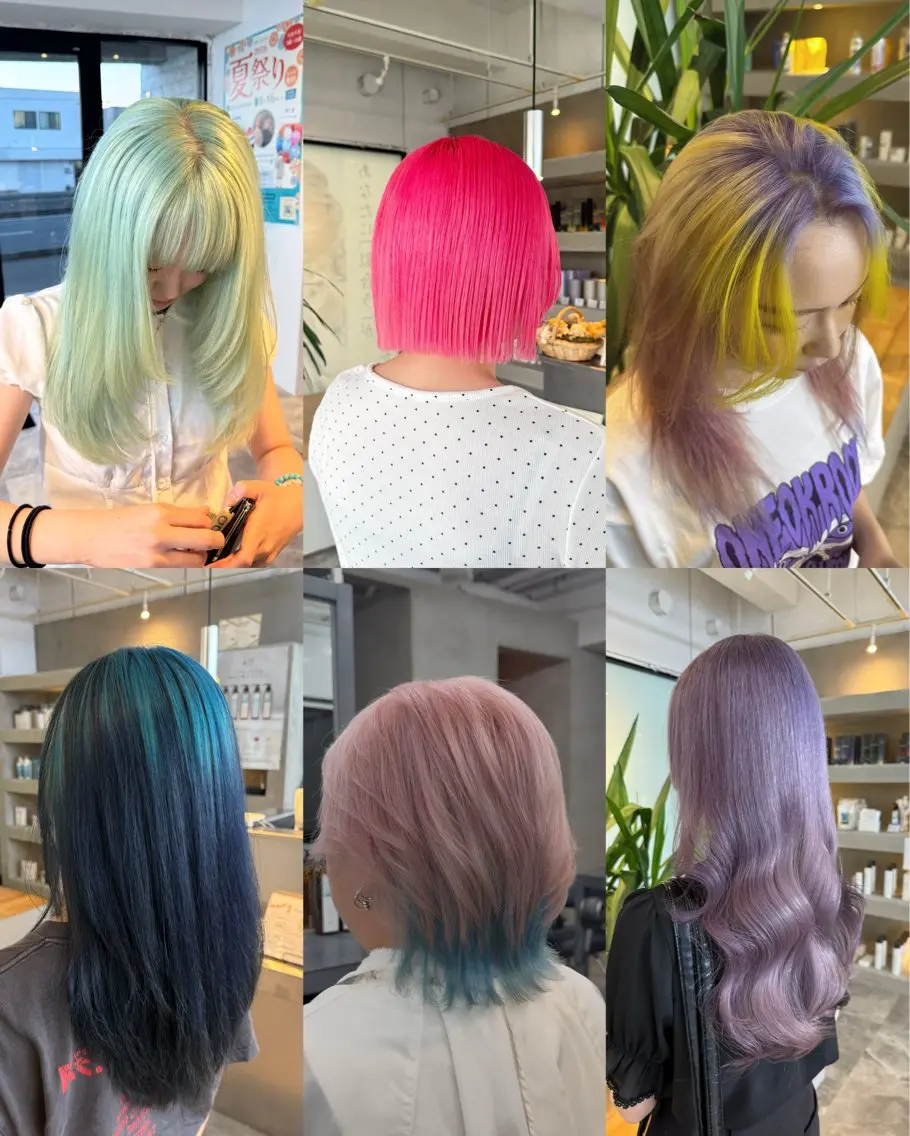 カラー ヘアカラー ハイトーンカラー🩵 指名多数💗横山聖奈のヘアスタイル