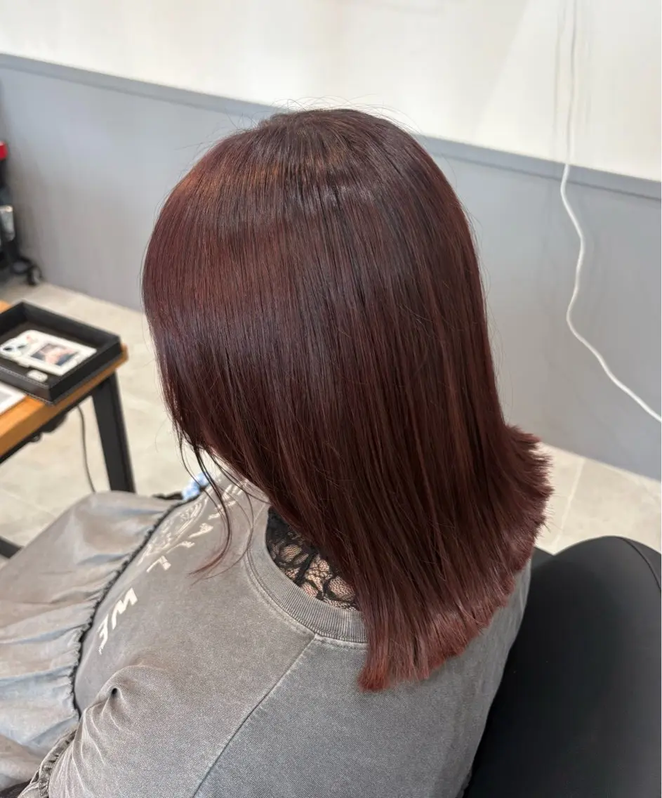 ミディアム 永井 美優のヘアスタイル