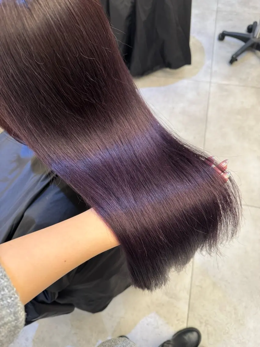 ロング カラー ヘアカラー トリートメント 渋谷で叶う美髪❤ ◎NATSUKI🤍のヘアスタイル