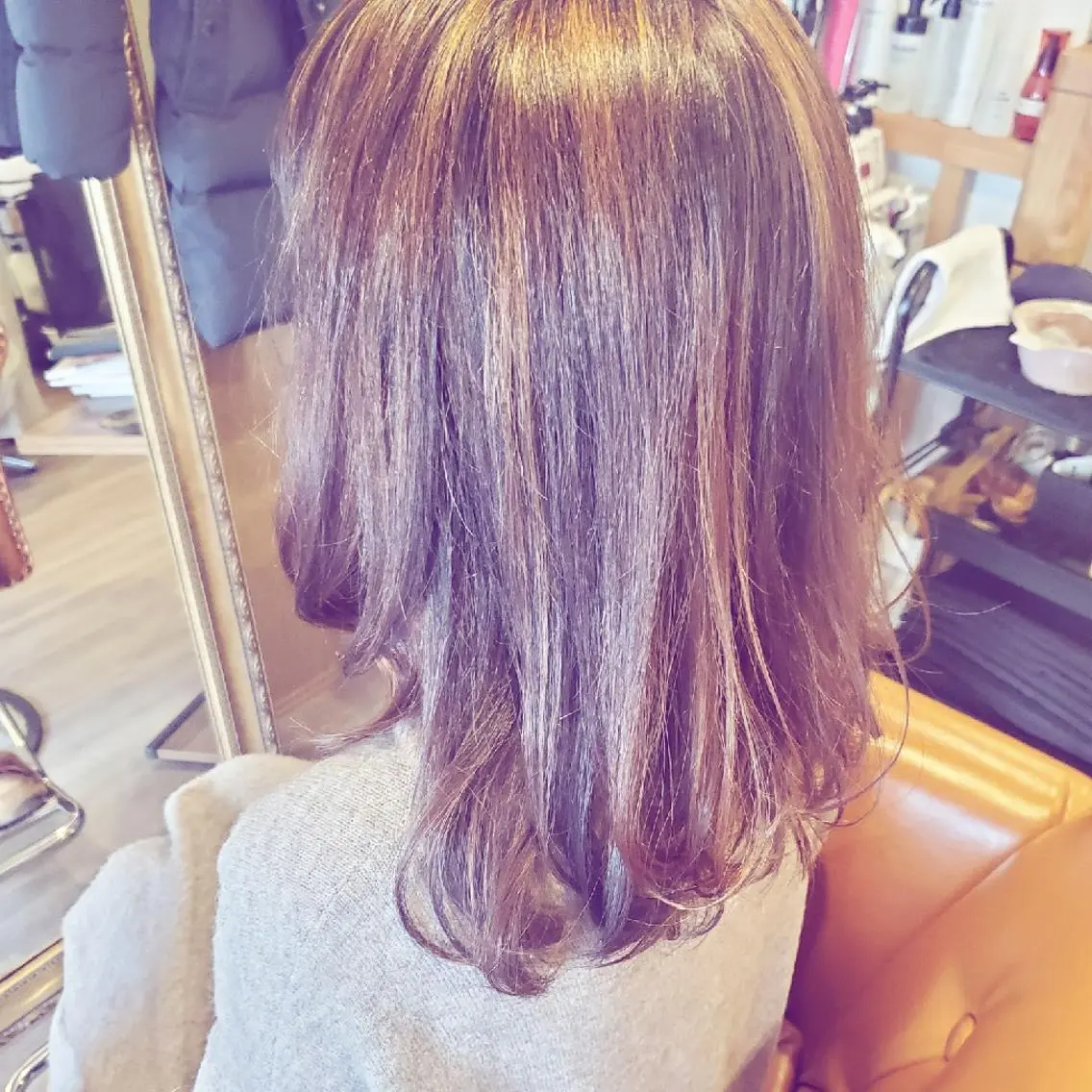 カラー セミロング アディクシーカラー ブリーチ イルミナカラー 外国人風カラー トリートメント ヘアカラー spa hair ark 富井直美のヘアスタイル
