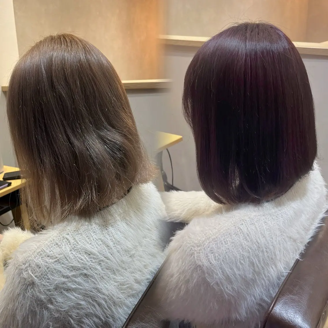 カラー ブラウンカラー ピンクカラー ☁️艶カラー☁️田邉 栞璃のヘアスタイル