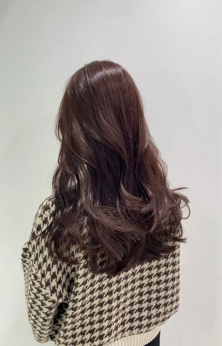 ロング 縮毛/ダブルカラー 🦋ベージュヘア🦋のヘアスタイル