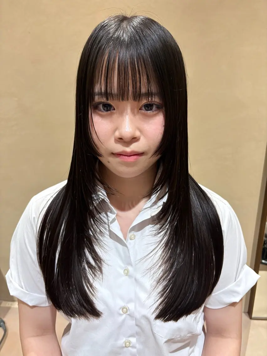 ロング カット ボブ/ヘアセット 結婚式卒業式アレンジのヘアスタイル