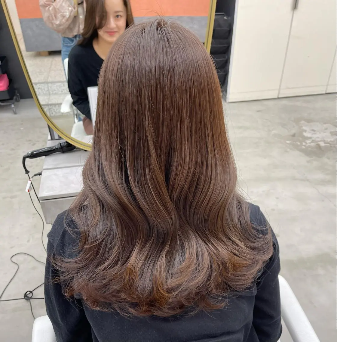 ロング 顔周りカット 髪質改善 韓国風ヘア レイヤーカット カット ヘアカラー だいや/メンズパーマ メンズカット/名古屋のヘアスタイル