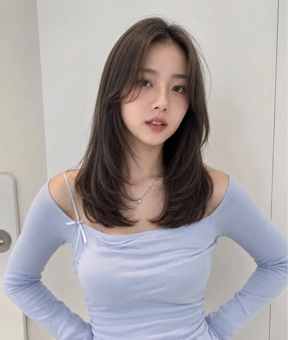 セミロング カット トリートメント ヘッドスパ モテ🤍トレンドヘア /新宿/ワカナのヘアスタイル