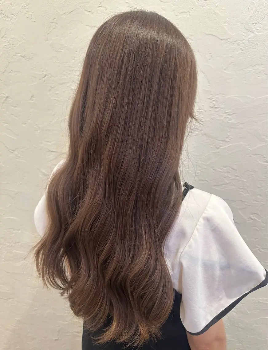 ロング カラー グレージュ カット ヘアカラー ✄折橋 彩花🐶🍑のヘアスタイル