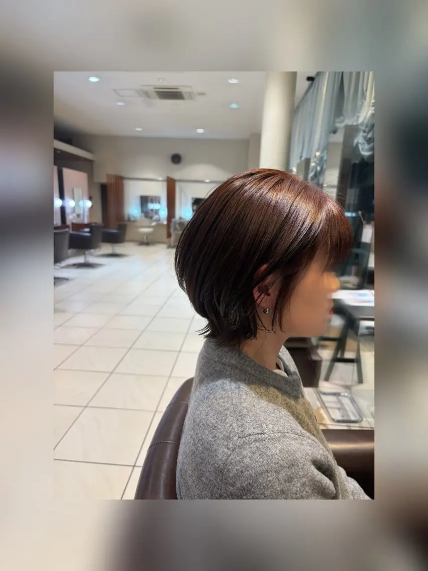 ショート カット ヘアカラー 落合 千夏のヘアスタイル