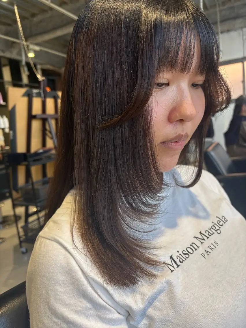 ミディアム レイヤーカット カット inc新小岩 🌱MANAMIのヘアスタイル