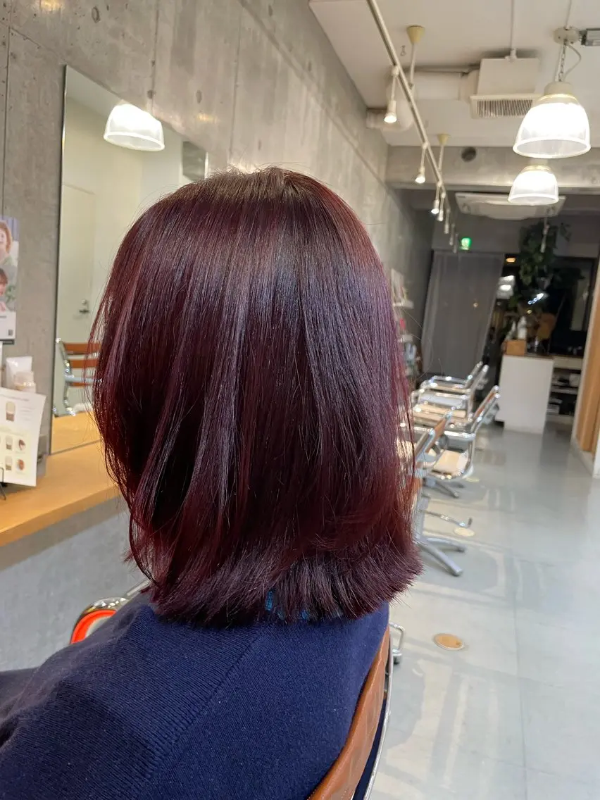 初回限定【カット+カラー+トリートメント🍇】カット+艶カラー+ダメージケアトリートメント🌙の写真