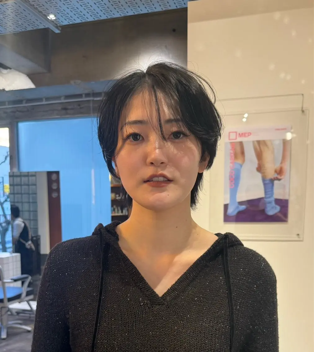 ショート カラー ヘアカラー トリートメント 池田 早希のヘアスタイル