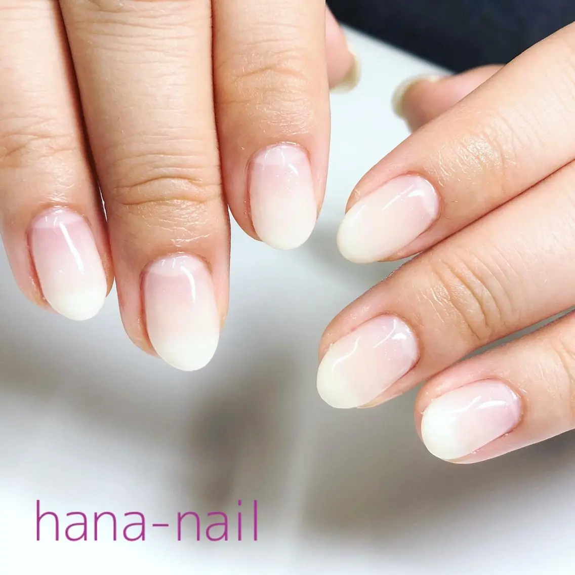 ネイル グラデーション オフィスネイル シンプルネイル Kao hana-nailのネイルデザイン
