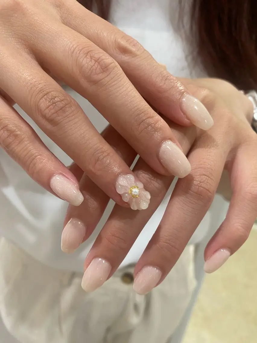 ネイル フラワーネイル ぷっくりネイル Bianca 今池店 Nishikawaのマツエク・マツパデザイン
