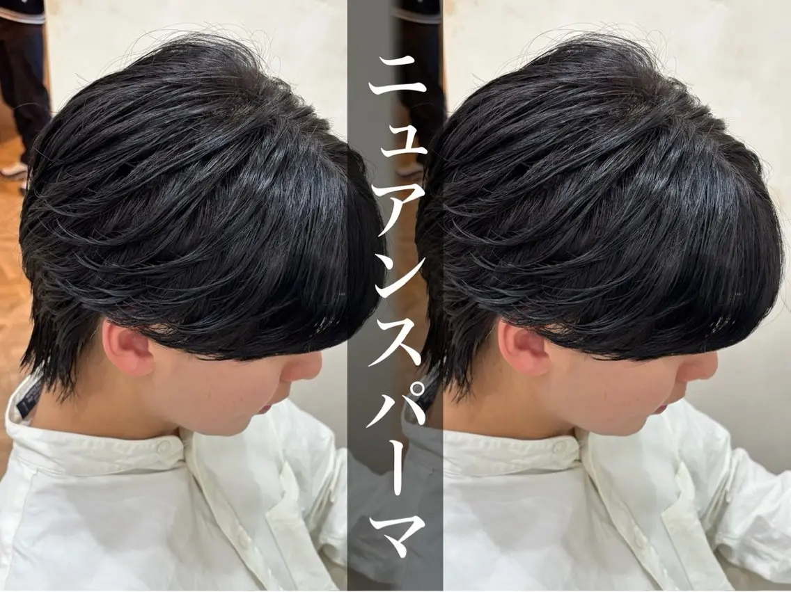 ショート パーマ メンズ メンズパーマ ニュアンスパーマ カット パーマ トリートメント パーマ職人DAIKI ツイスパ/波巻きのヘアスタイル