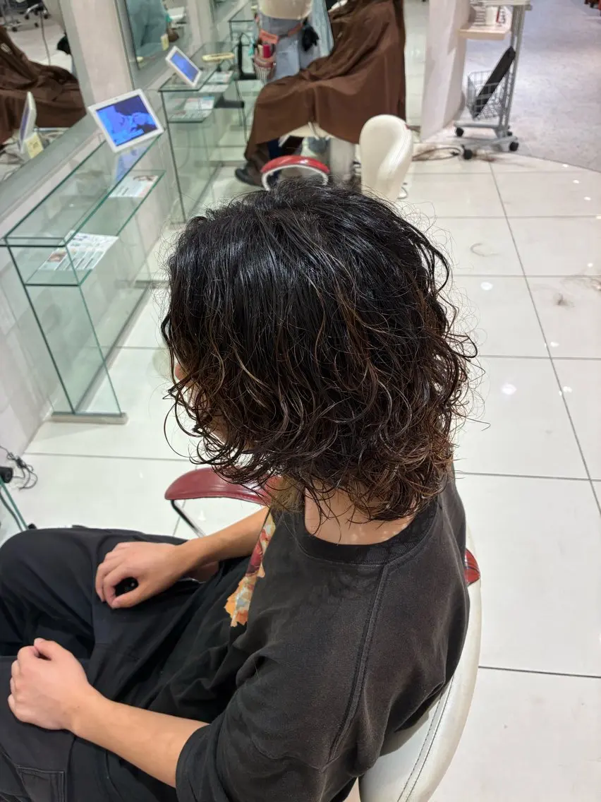 ミディアム ミディアムパーマ カット パーマ 縮毛矯正/髪質改善 EARTH髙橋のヘアスタイル