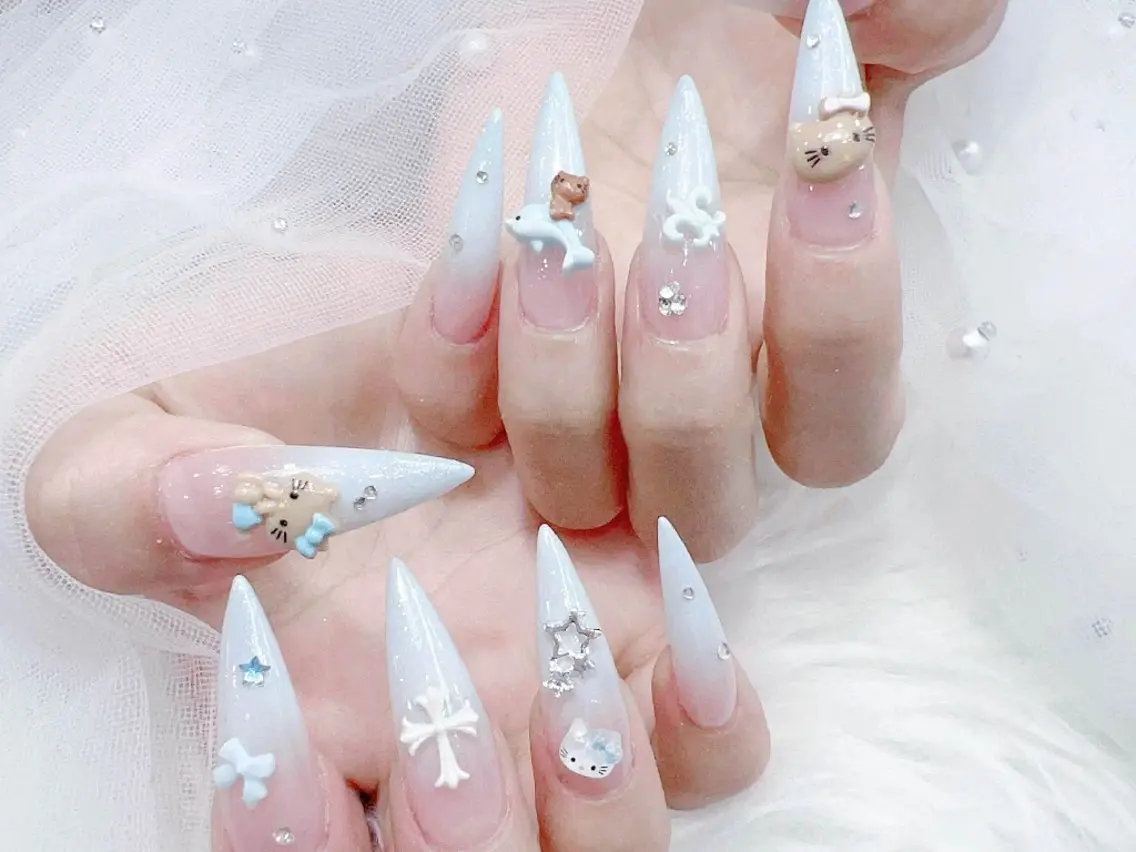 ネイル 長さ出し 韓国ネイル スカルプネイル ワンホンネイル ハンドネイル ハンドケア MUNI🎀  NAIL のネイルデザイン