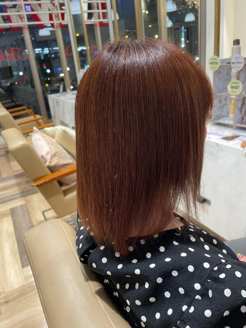 ミディアム カラー ヘアカラー 新庄 雪乃のヘアスタイル