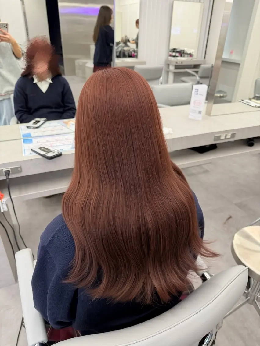 セミロング カラー ヘアカラー 🧸🎀ブリーチ ‪栄🎀🧸かのんのヘアスタイル