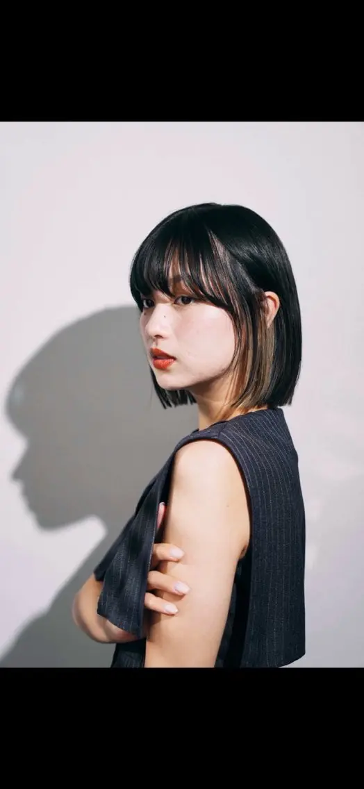 ショート カラー インナーカラー ボブ 江口 ゆみのヘアスタイル