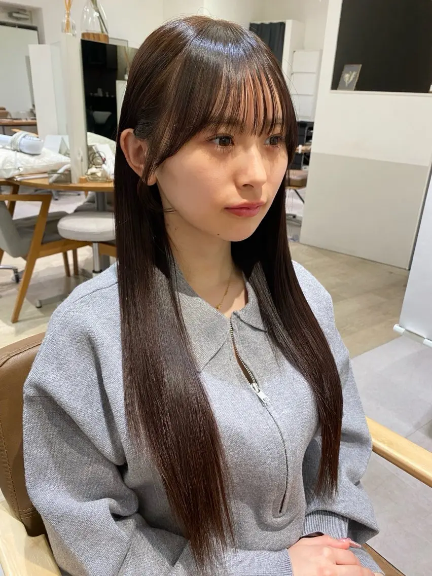 ロング 縮毛矯正 TLUUS/大阪梅田 ボブ ショート✨️蓮のヘアスタイル