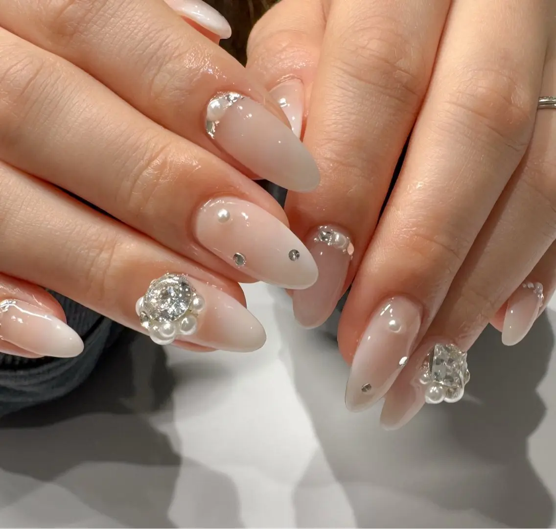 ネイル ストーンネイル ハンドネイル RKM nail KUMIのネイルデザイン