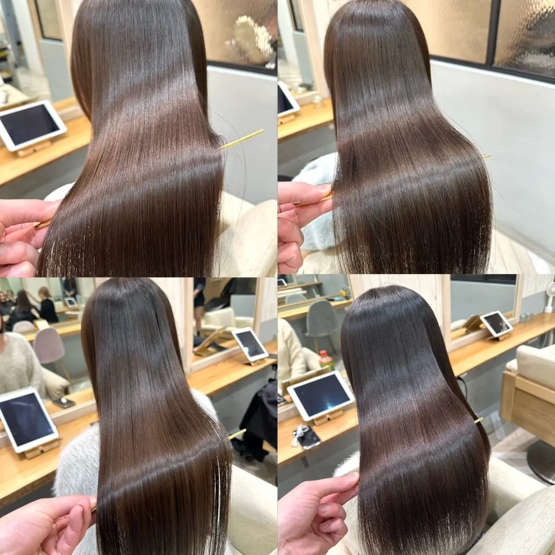 セミロング ショートボブ セミロングパーマ ボブ 顔まわりレイヤー 顔周りカット 縮毛矯正 トリートメント 新宿/髪質改善/ボブ 韓国レイヤー大重聖斗のヘアスタイル