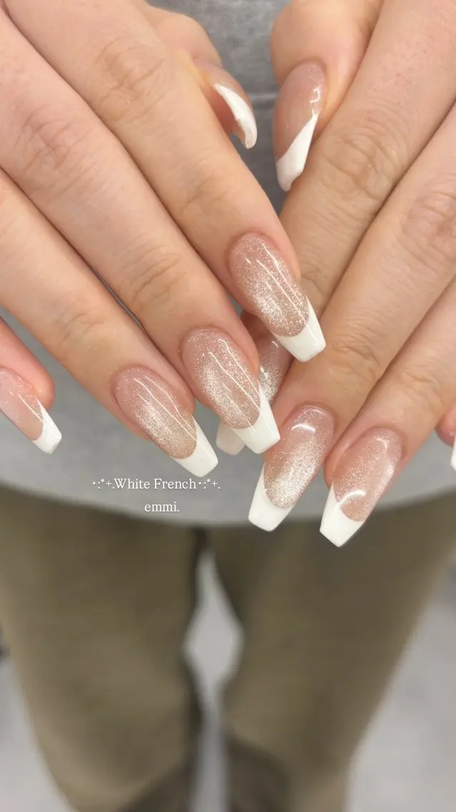 ネイル チークネイル フレンチネイル ガーリー 氷ネイル・うるうるネイル マグネットネイル ハンドネイル emmi nailのネイルデザイン