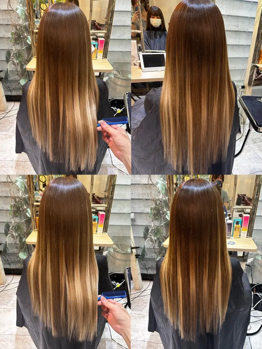 ロング カラー コンドウ リュウのヘアスタイル
